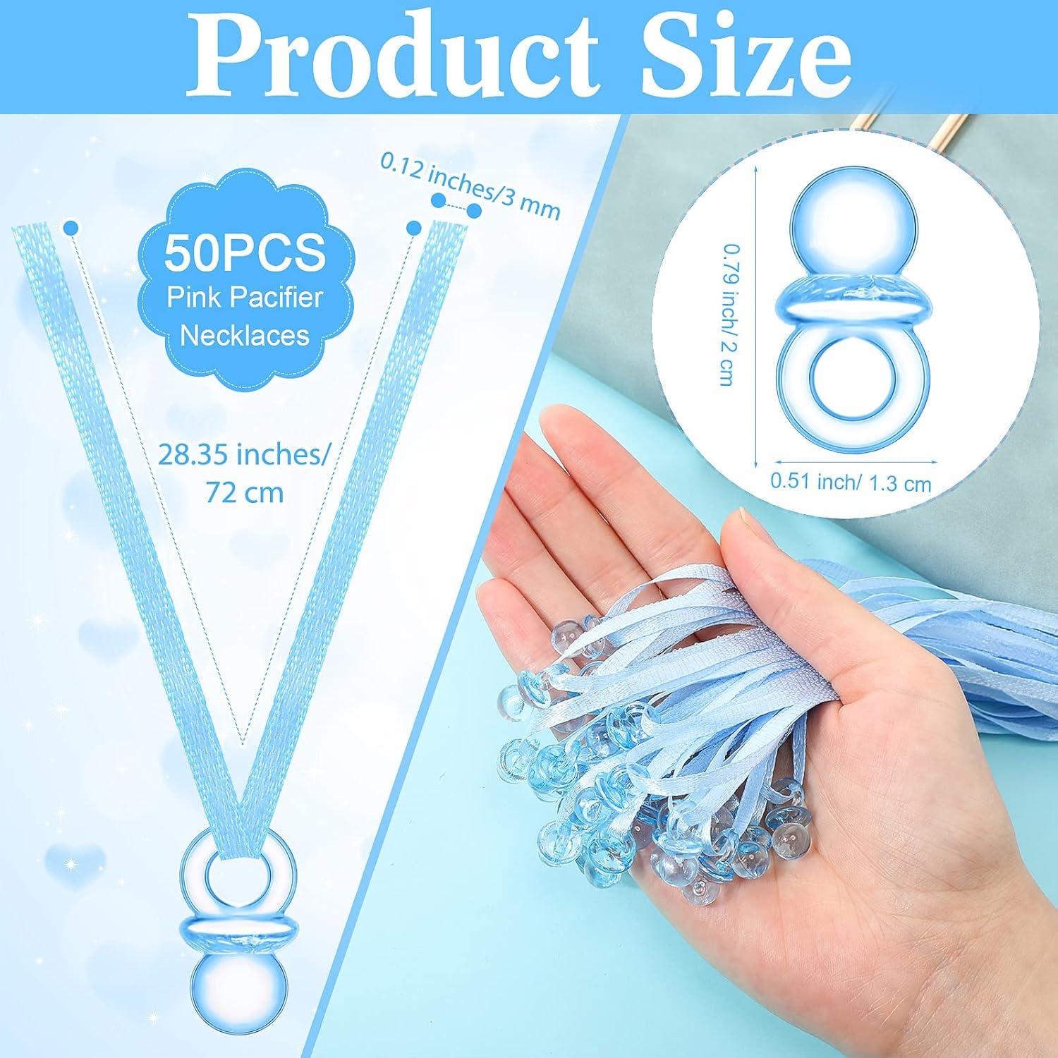 Juego de Baby Shower Wesiti 51 Piezas Azul con Letrero y Chupetes