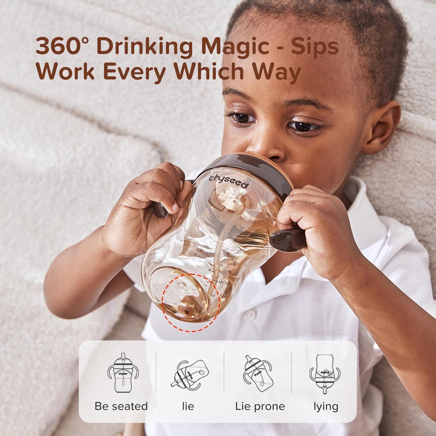 Taza de transición Thyseed 300ml con boquilla de silicona