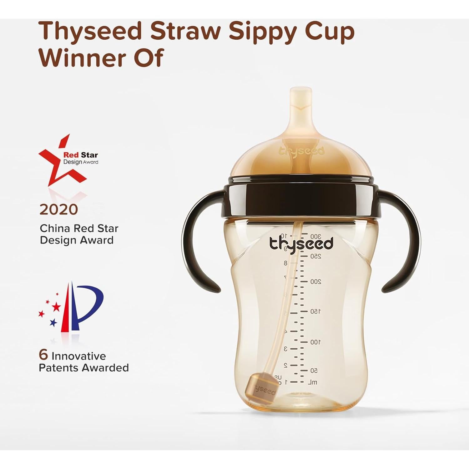 Taza de transición Thyseed 300ml con boquilla de silicona