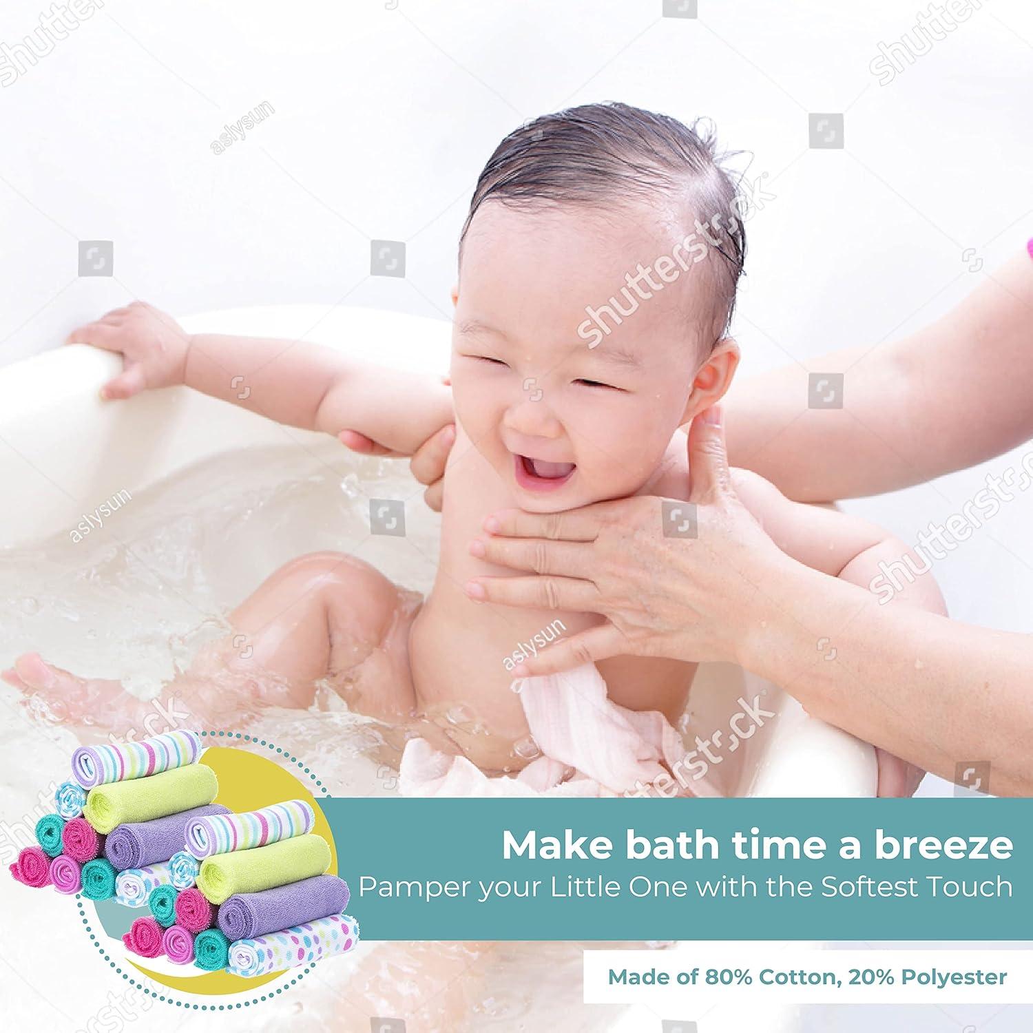 Toallitas de Lavado Spasilk para Bebés 20 Piezas Aqua