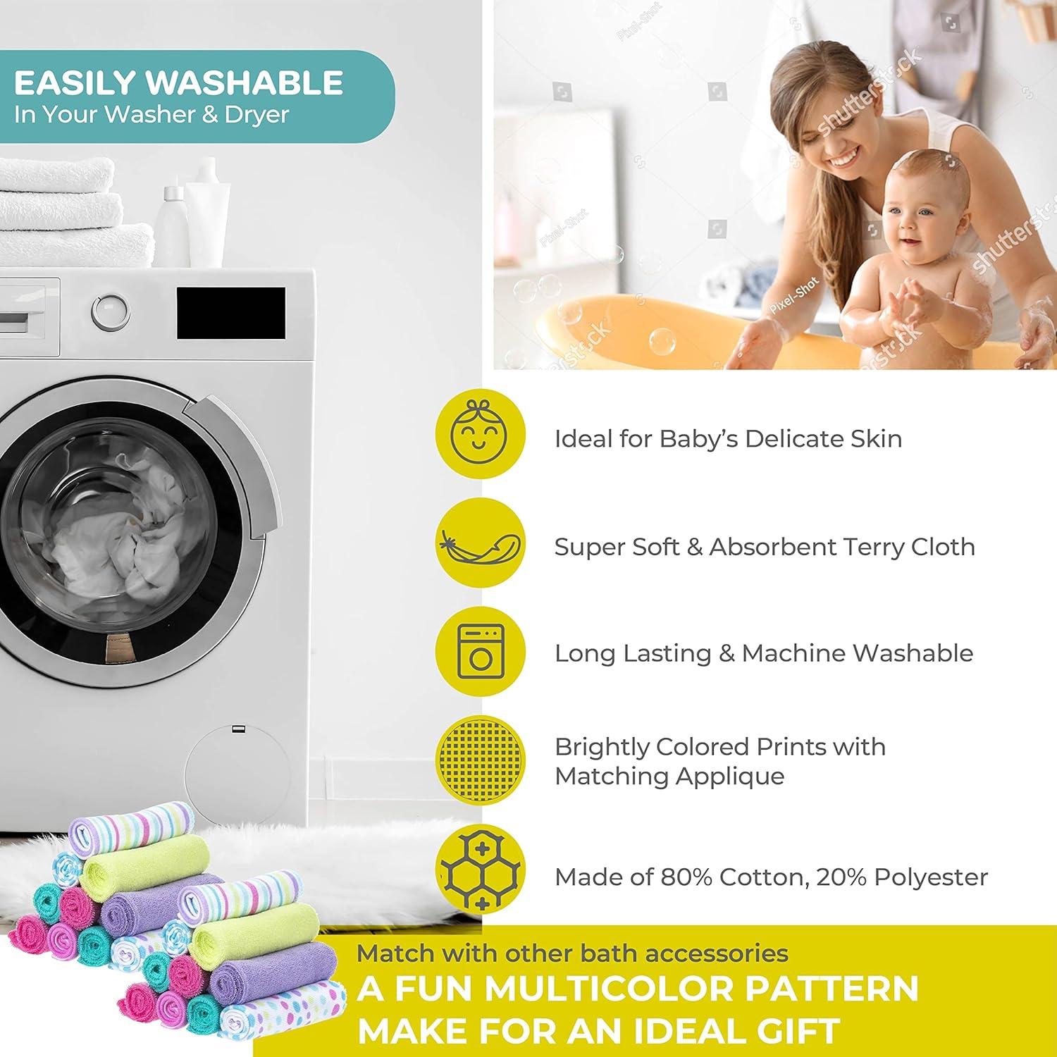 Toallitas de Lavado Spasilk para Bebés 20 Piezas Aqua