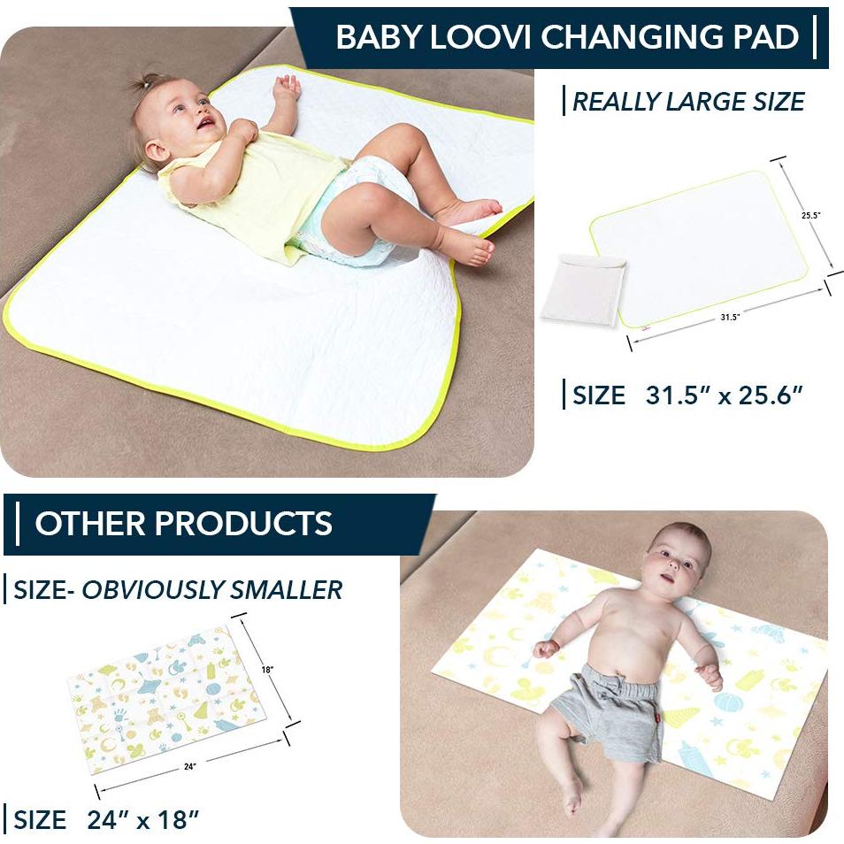 Almohadilla de Cambio Portátil Baby Loovi Grande 80x64.8cm