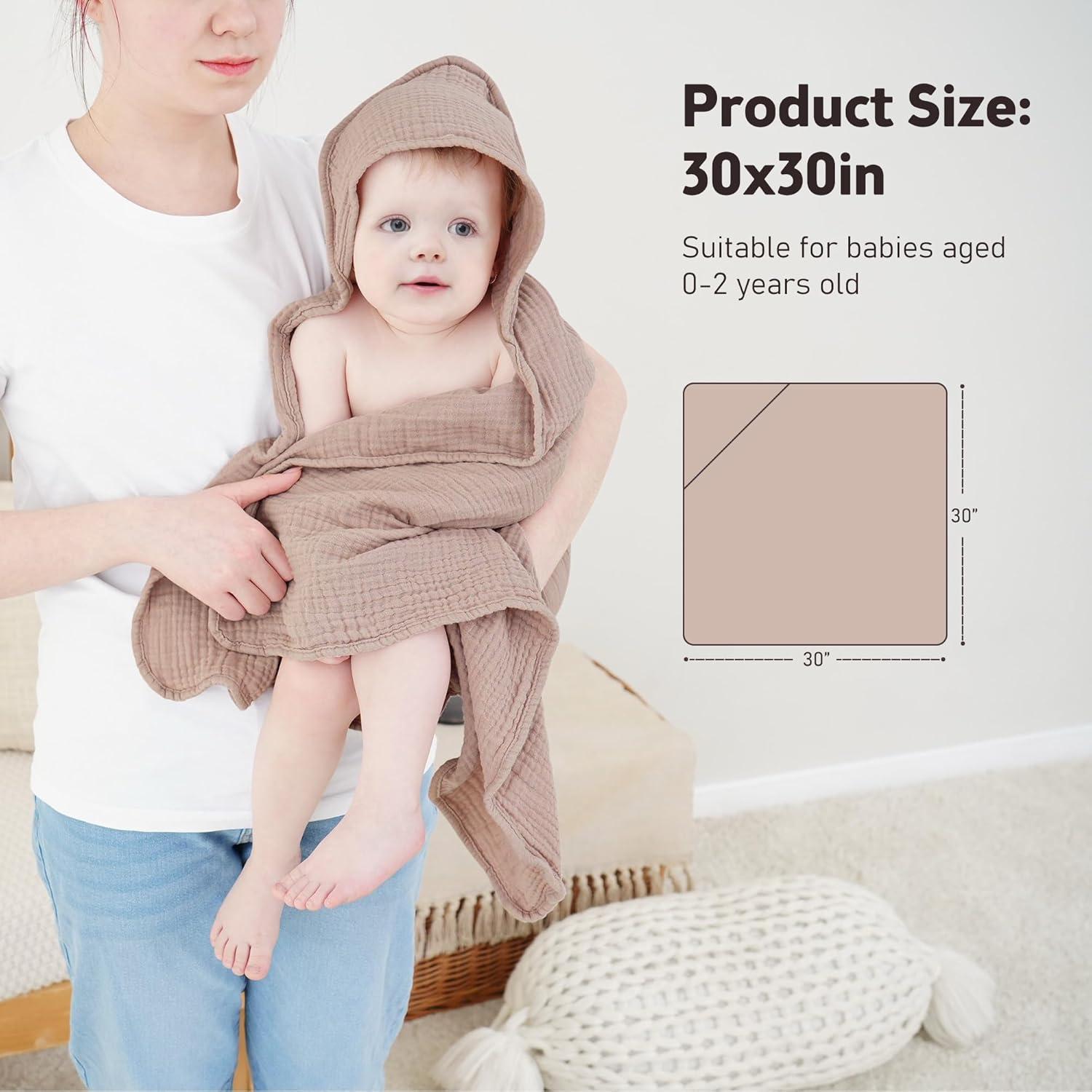 Toallas con Capucha Susurration 100% Algodón 76x76 cm 2 Pzs