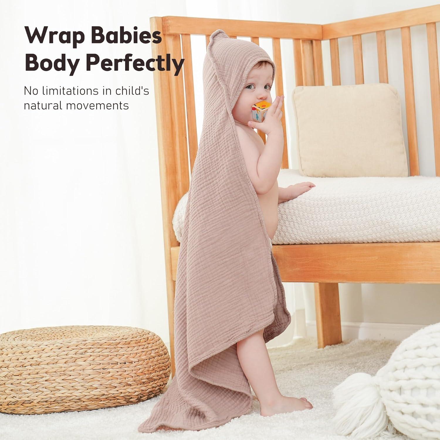 Toallas con Capucha Susurration 100% Algodón 76x76 cm 2 Pzs