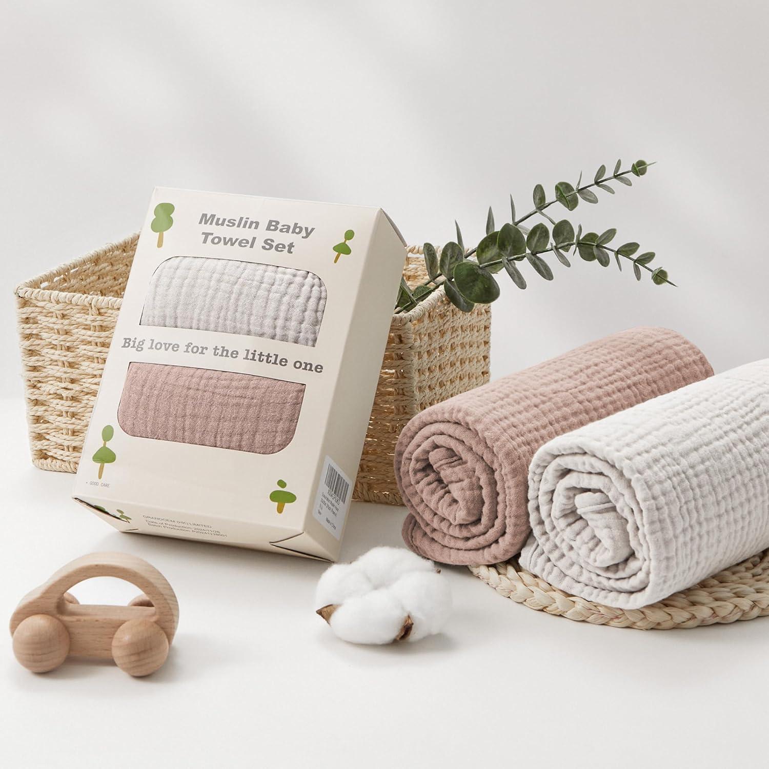 Toallas con Capucha Susurration 100% Algodón 76x76 cm 2 Pzs