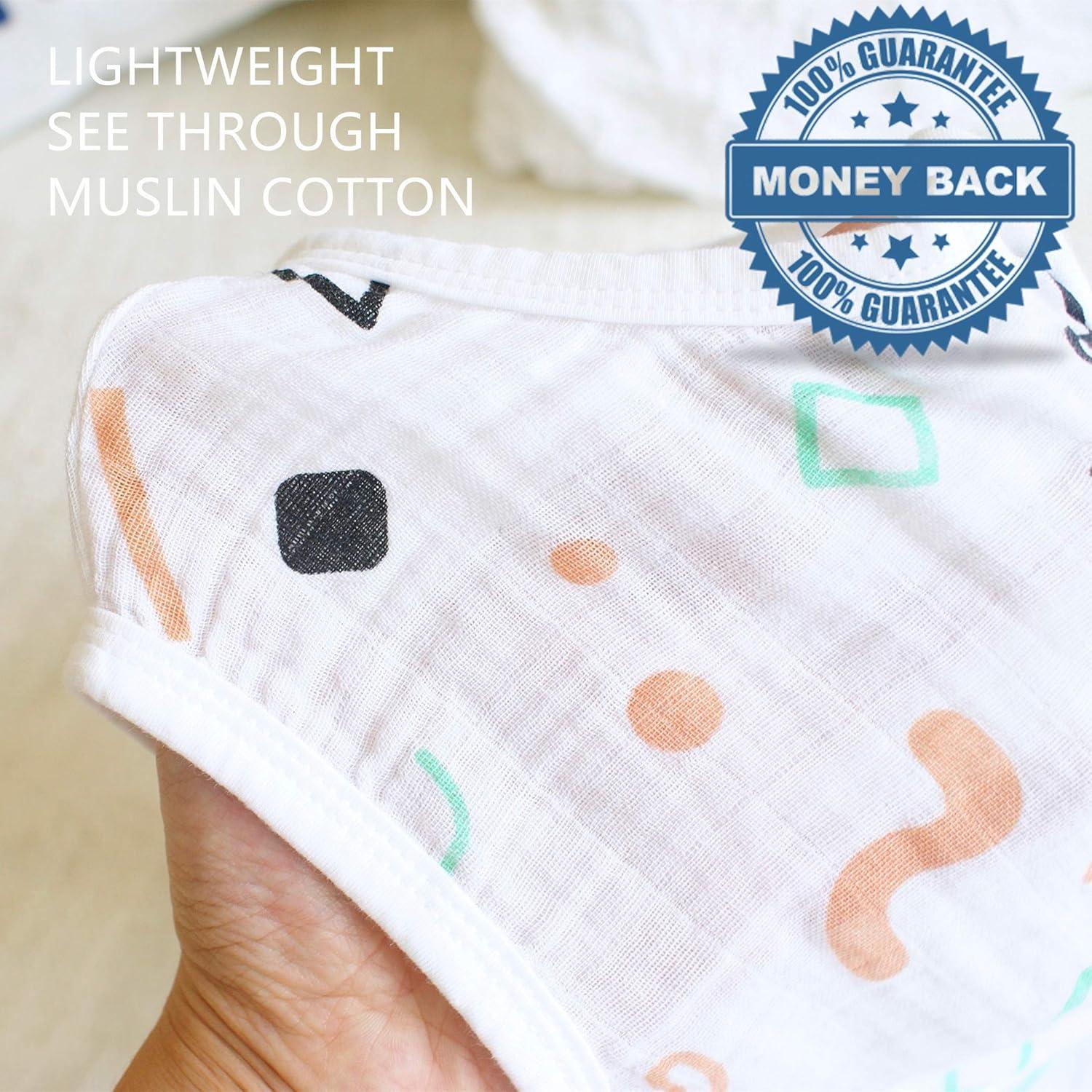 Saco de dormir ligero de algodón muselina Bosque 0.5 Tog