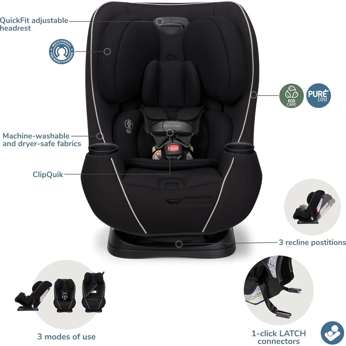 Asiento de Auto Convertible Maxi-Cosi Pria Max 3 en 1, Caviar