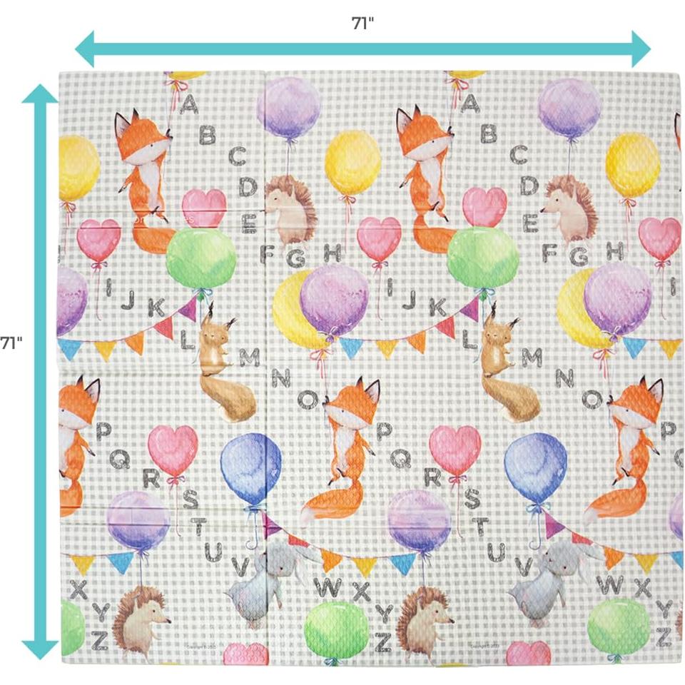 Alfombra de Juego Plegable Toddleroo ABC 180x180 cm
