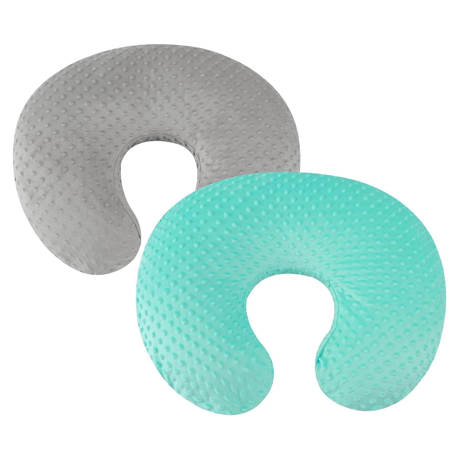 Juego de Fundas de Almohada de Lactancia Bilokonda 2 Piezas Gris Verde