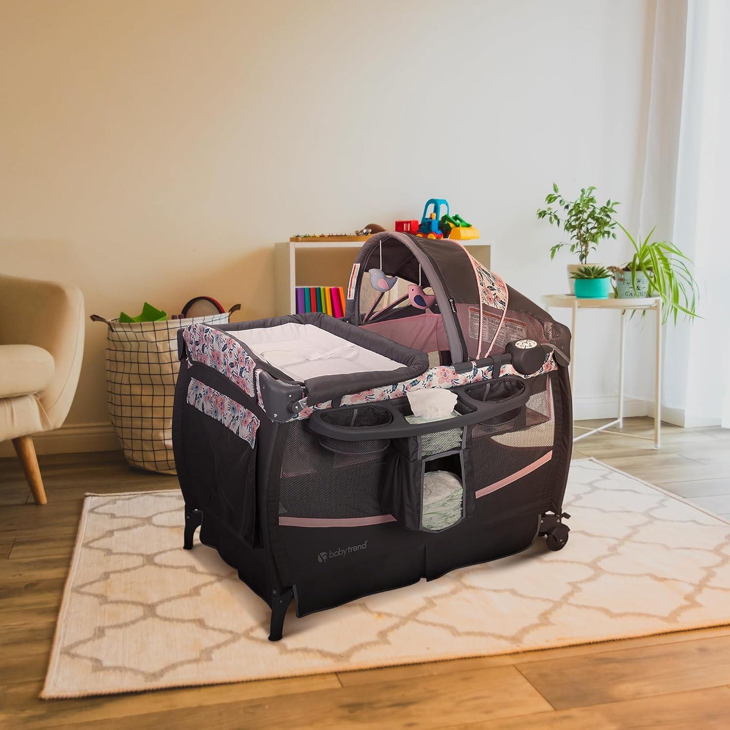 Centro de Cuidado Deluxe II Baby Trend Playard Azul