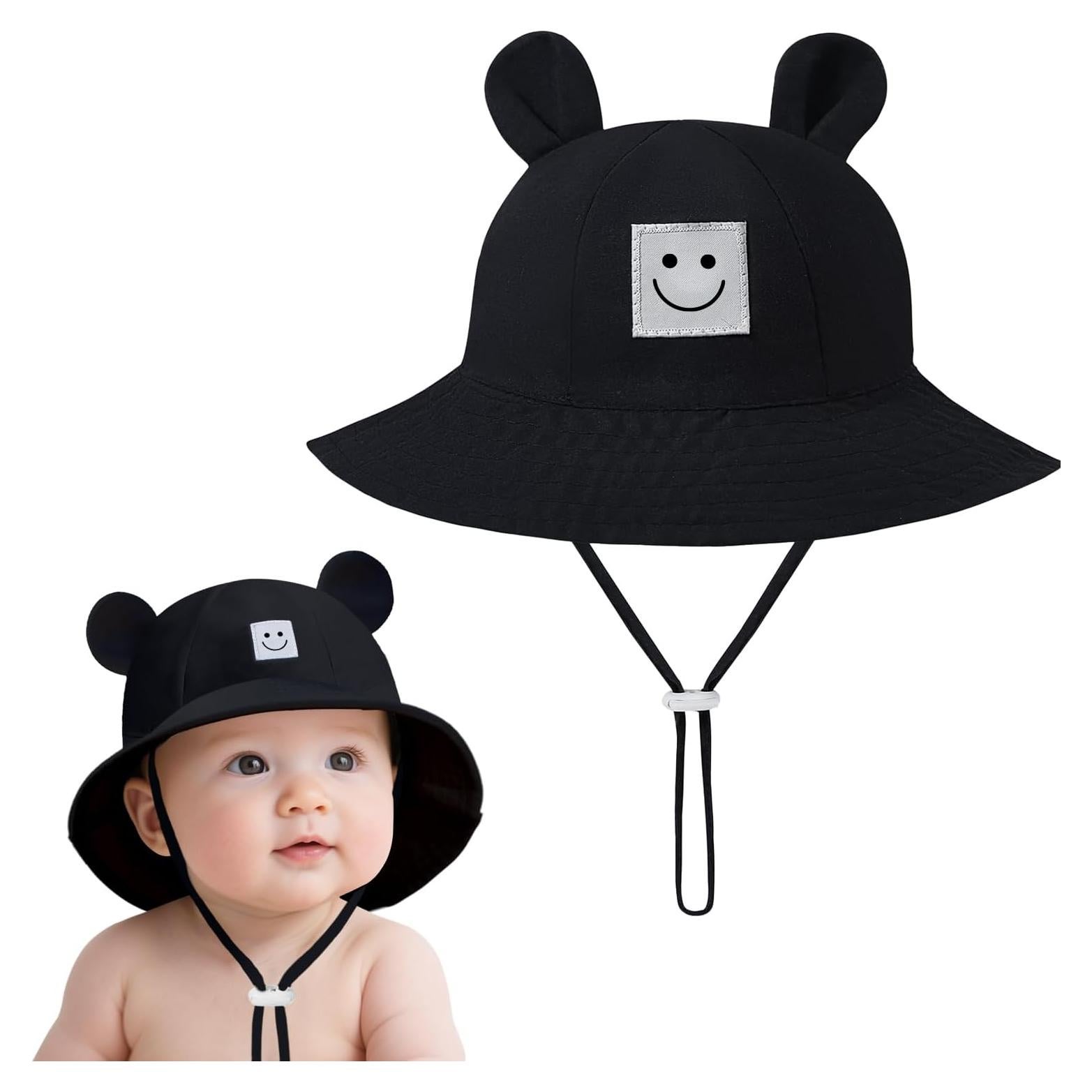 Sombrero de Cubo para Bebés 100% Algodón Protección Solar 50+ UPF