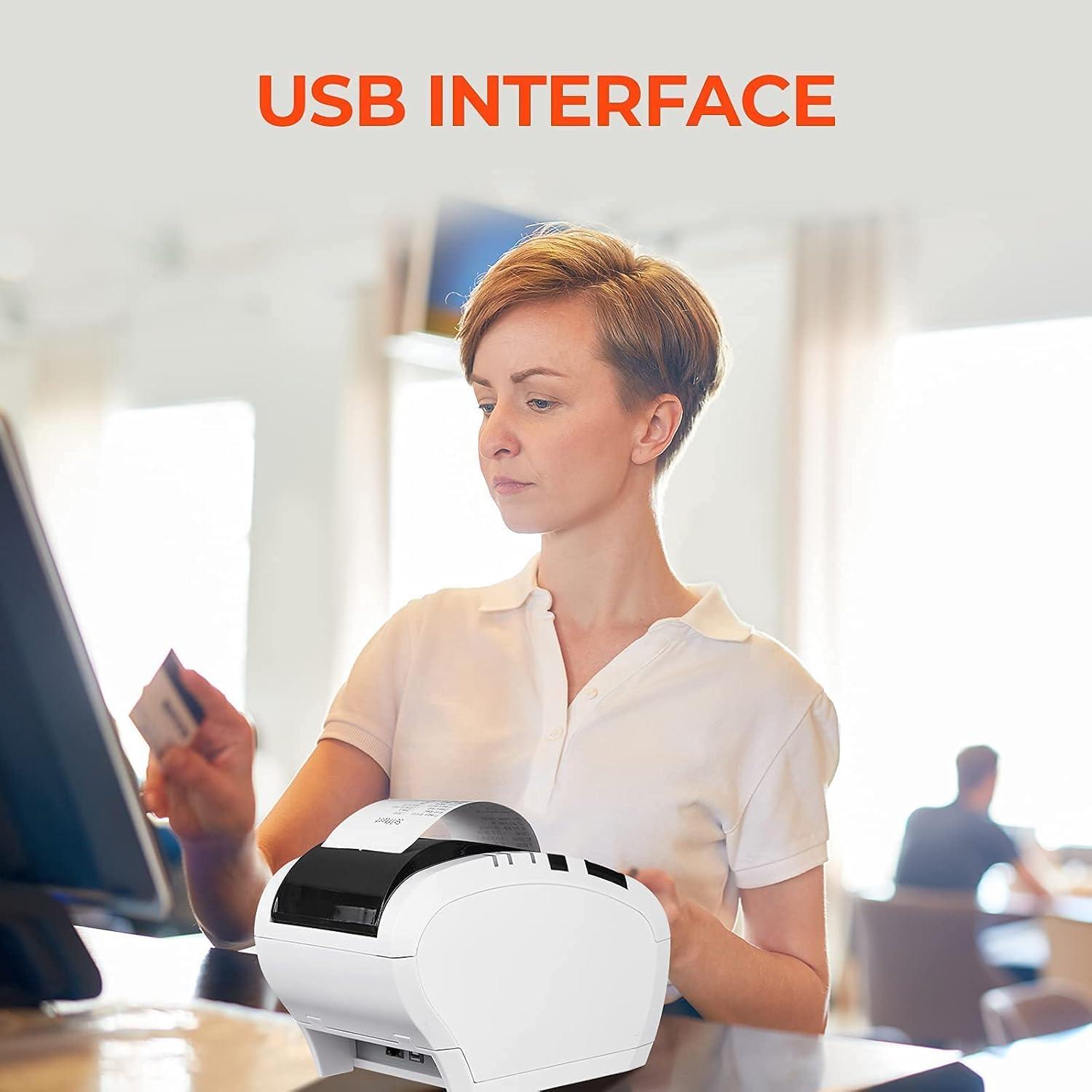 Impresora Térmica de Recibos MUNBYN ITPP047 80mm USB/Ethernet