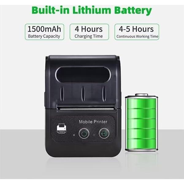 Impresora Térmica Bluetooth 58mm GZGYNADAST PT280 Portátil