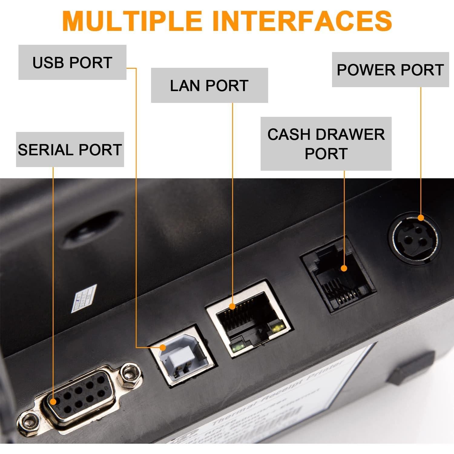 Impresora Térmica de Recibos Rongta RP850 80mm USB Ethernet
