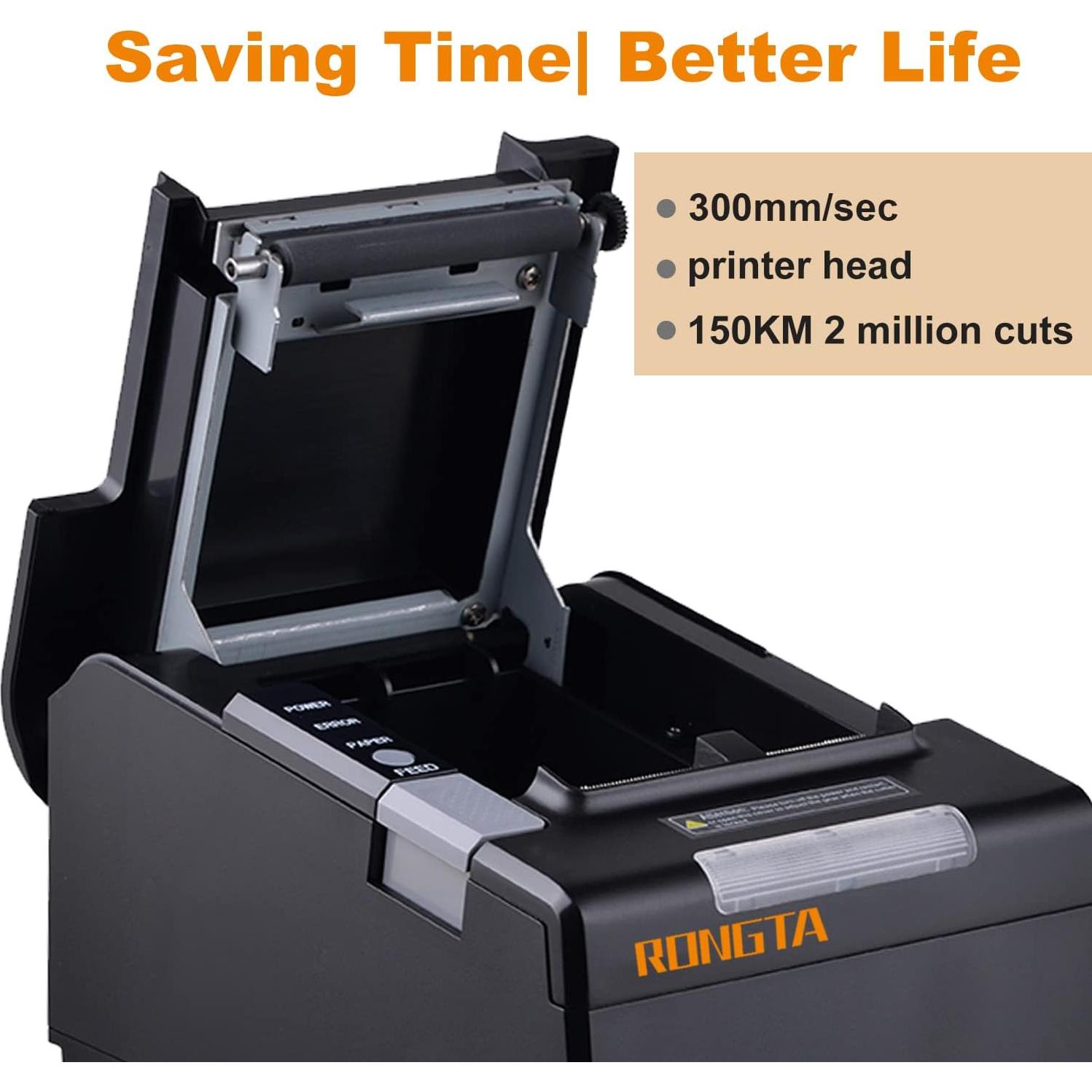 Impresora Térmica de Recibos Rongta RP850 80mm USB Ethernet