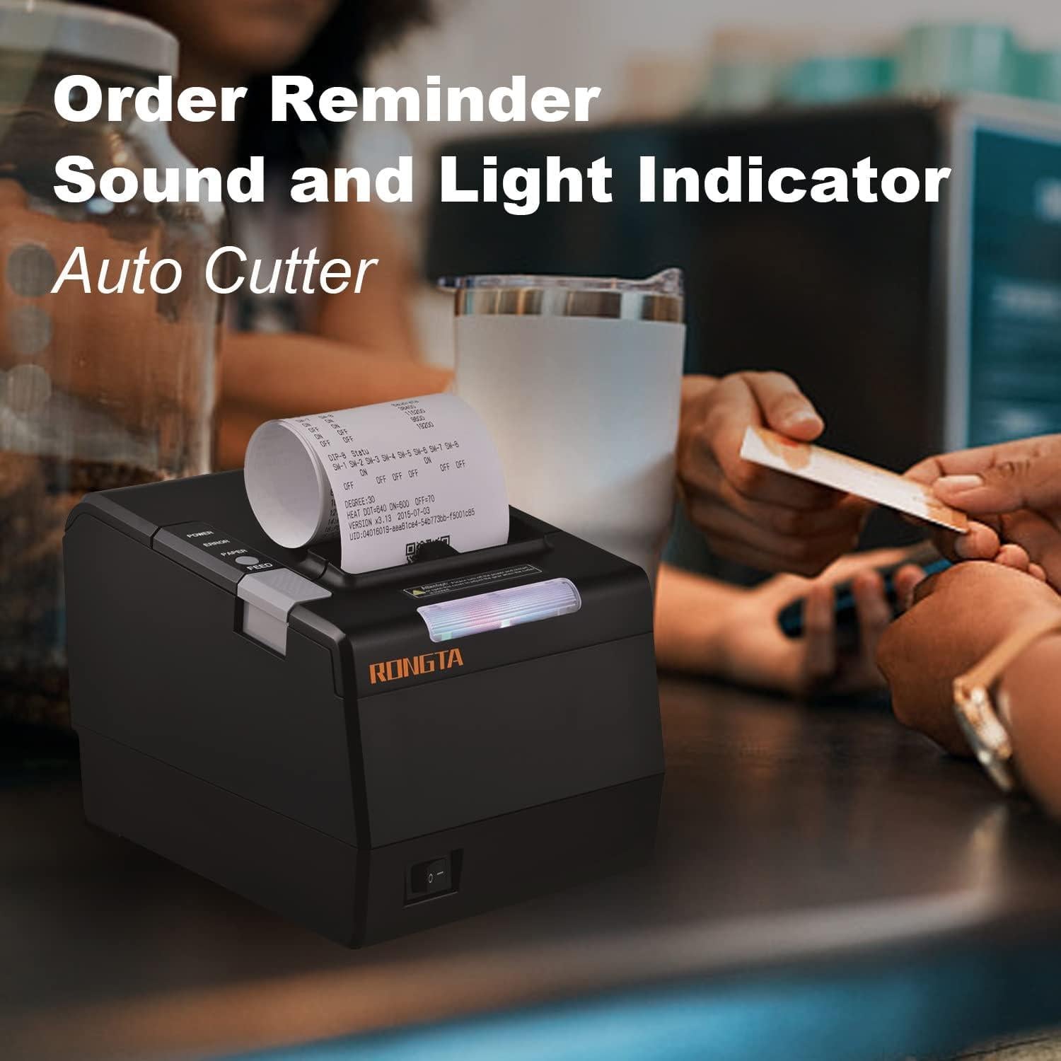 Impresora Térmica de Recibos Rongta RP850 80mm USB Ethernet