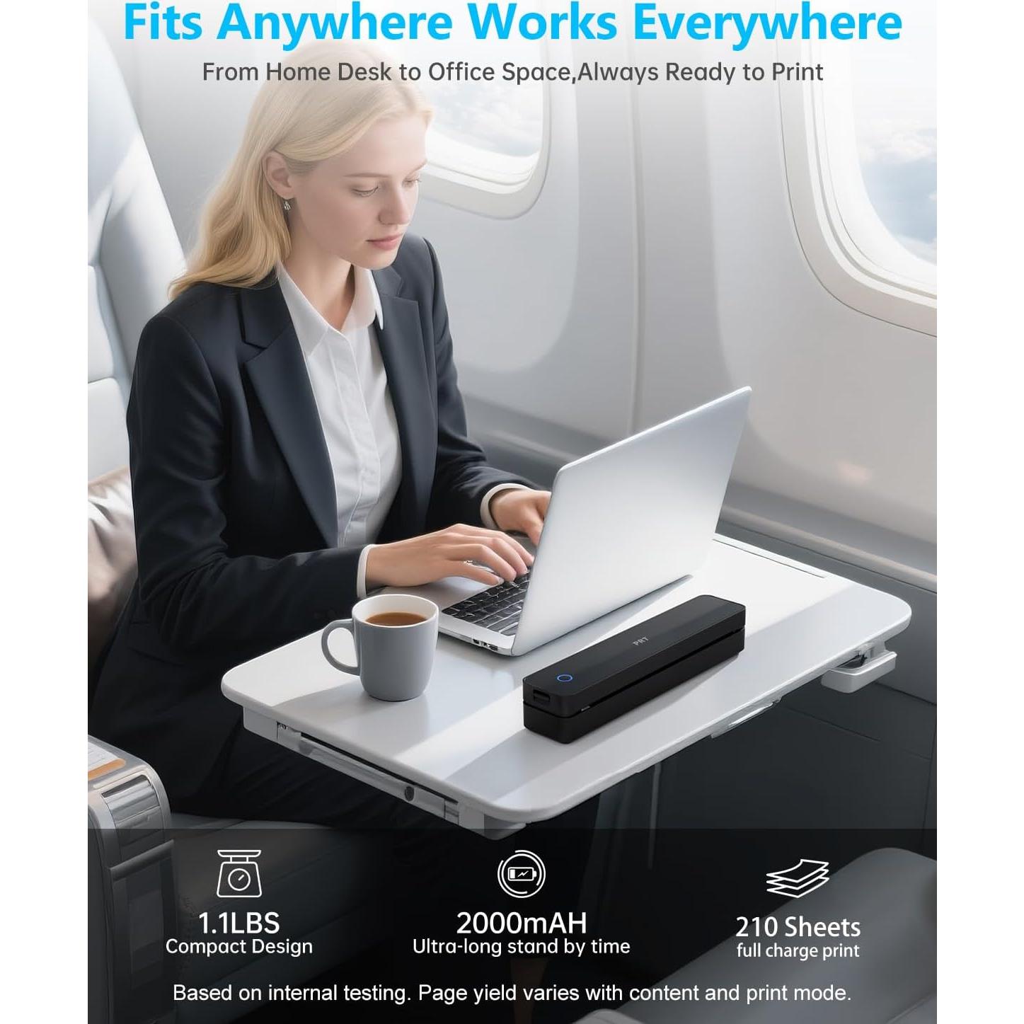 Impresora Térmica Portátil PRT610 - Sin Tinta, Bluetooth, A4