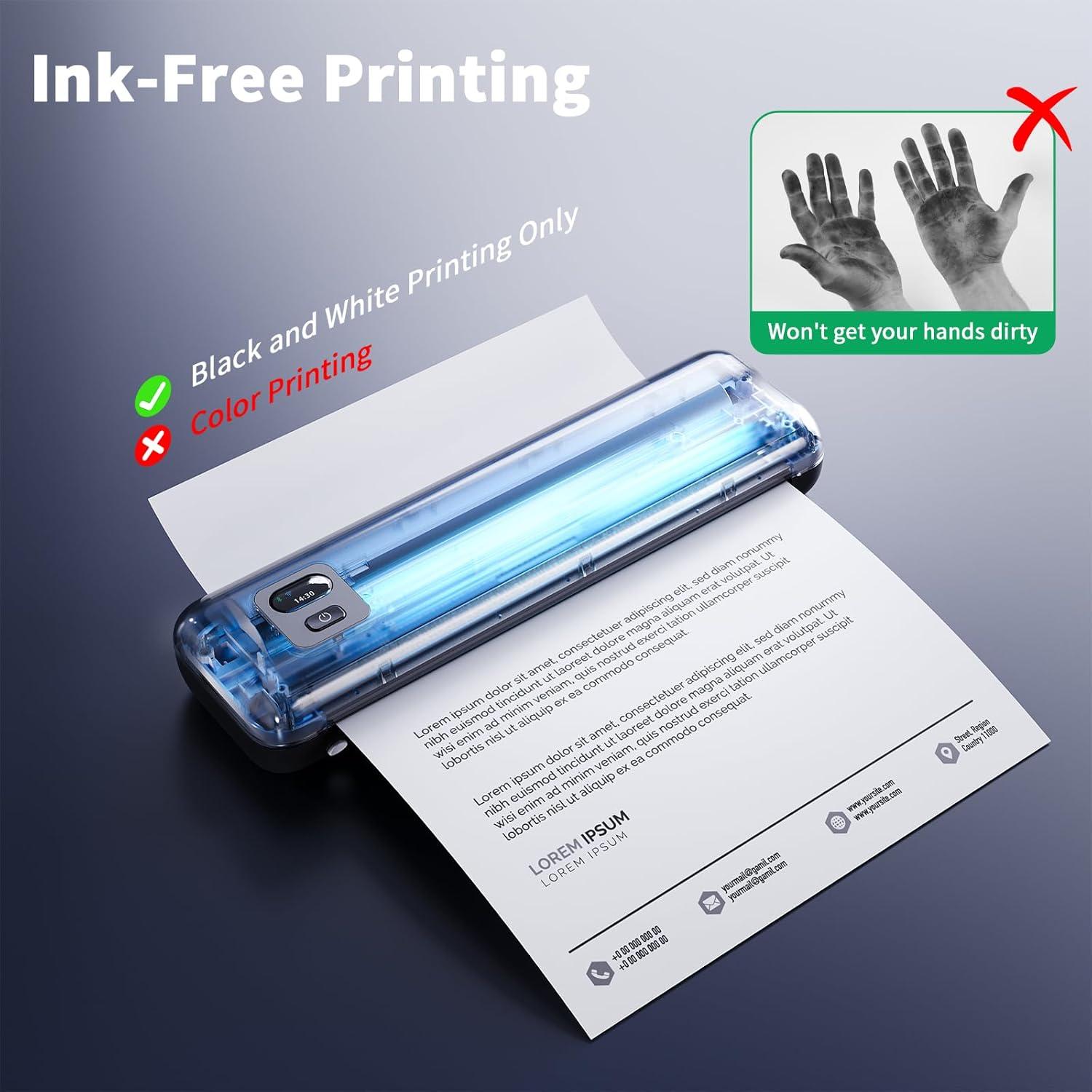 Impresora Térmica Portátil Rongta F82 Inalámbrica A4 993g