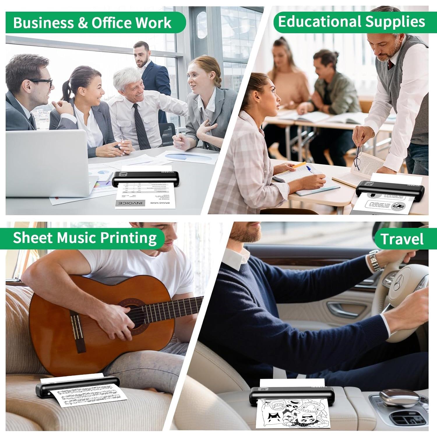 Impresora Térmica Portátil Rongta F82 Inalámbrica A4 993g