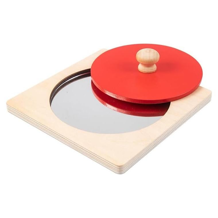 Espejo Montessori EduLand Rojo 15x3.6 cm para Niños