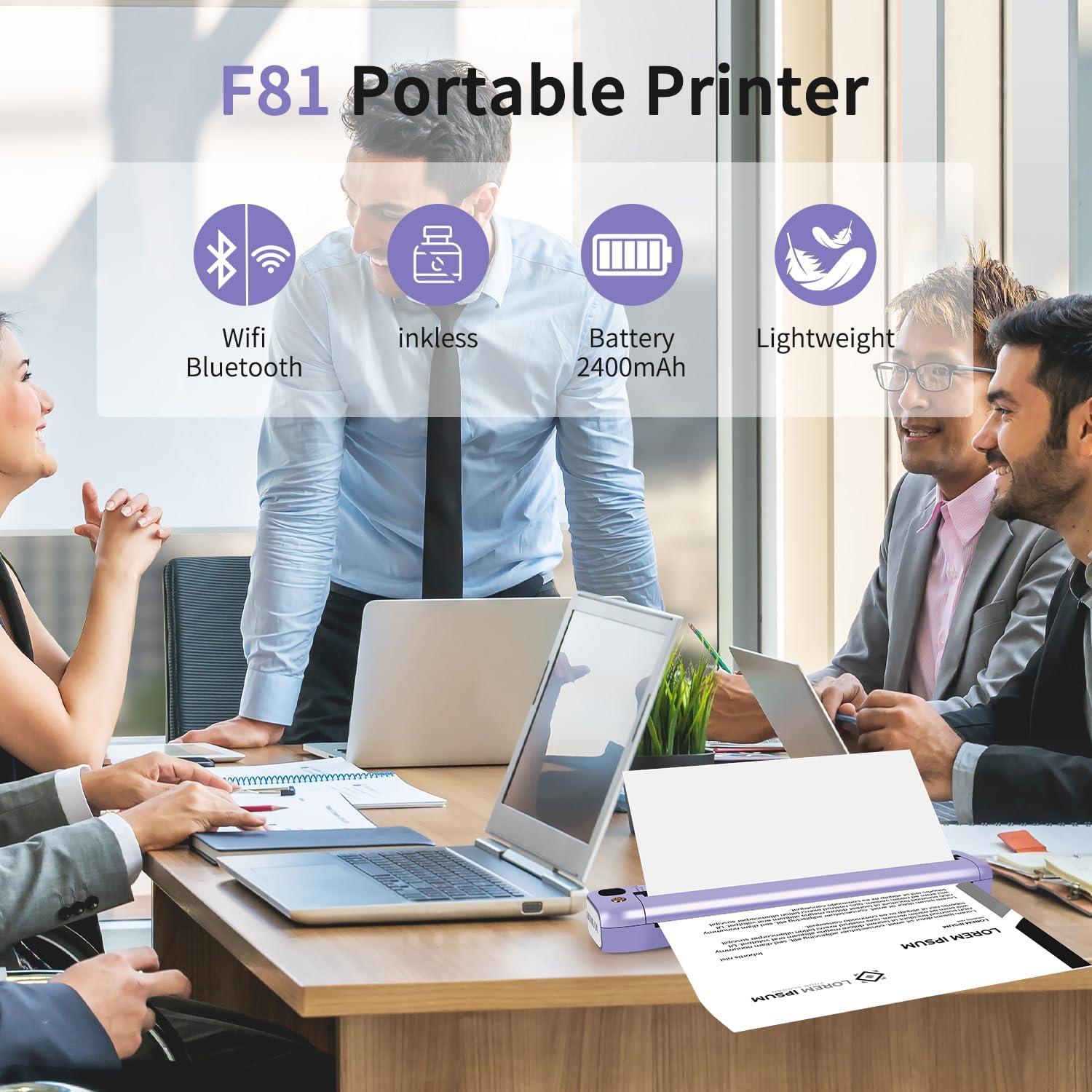 Impresora Térmica Portátil Rongta F81 Bluetooth WiFi 203dpi