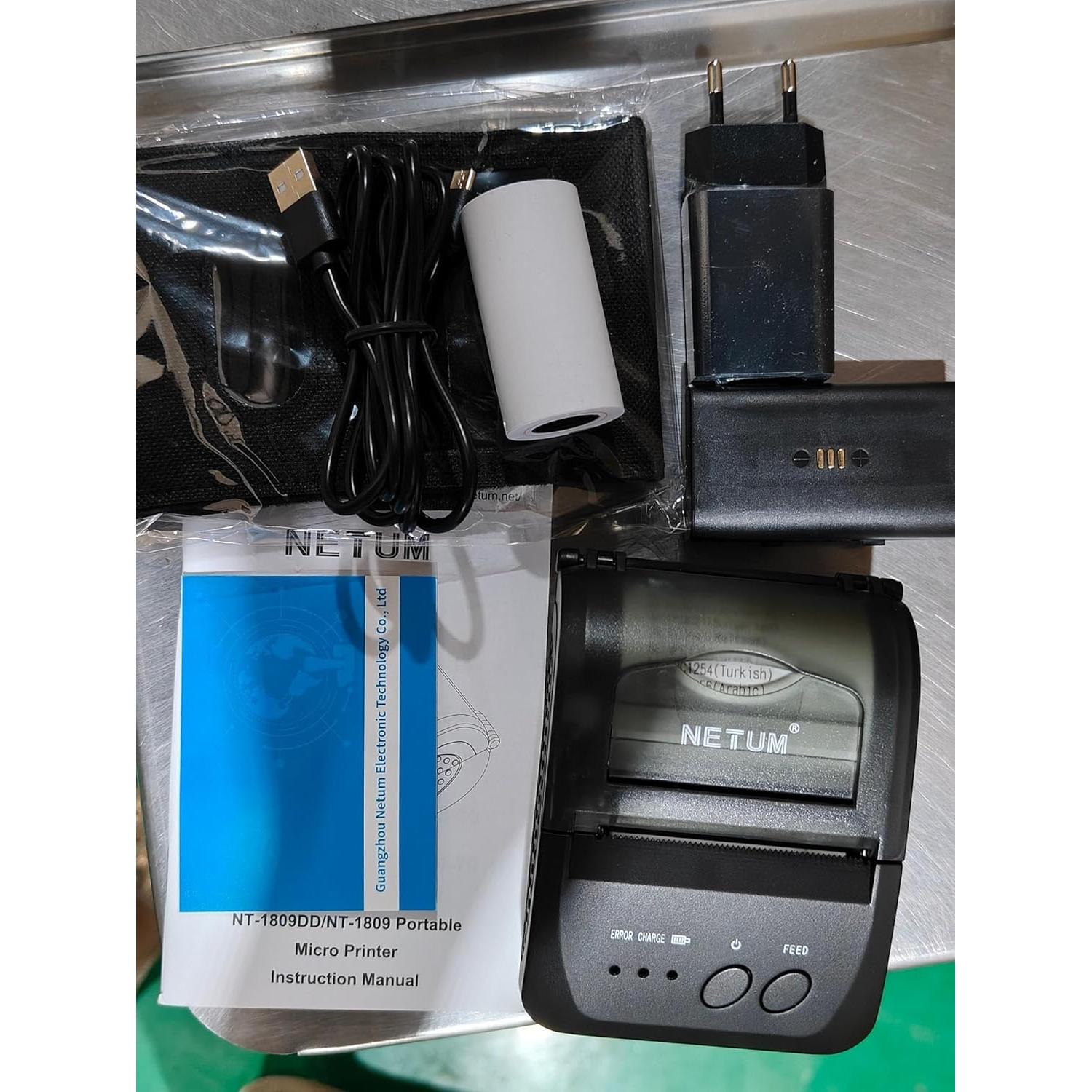 Impresora Térmica Bluetooth NETUM 58mm Mini POS Recibos