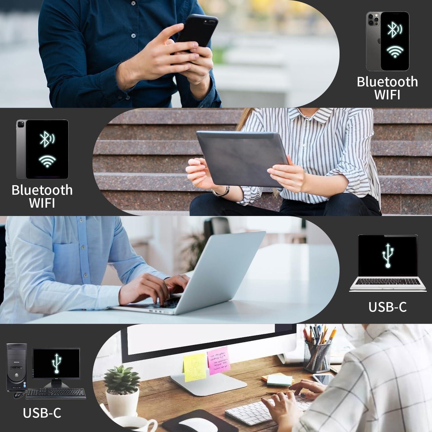 Impresora Portátil Rongta F82 Inalámbrica 300DPI Bluetooth WiFi