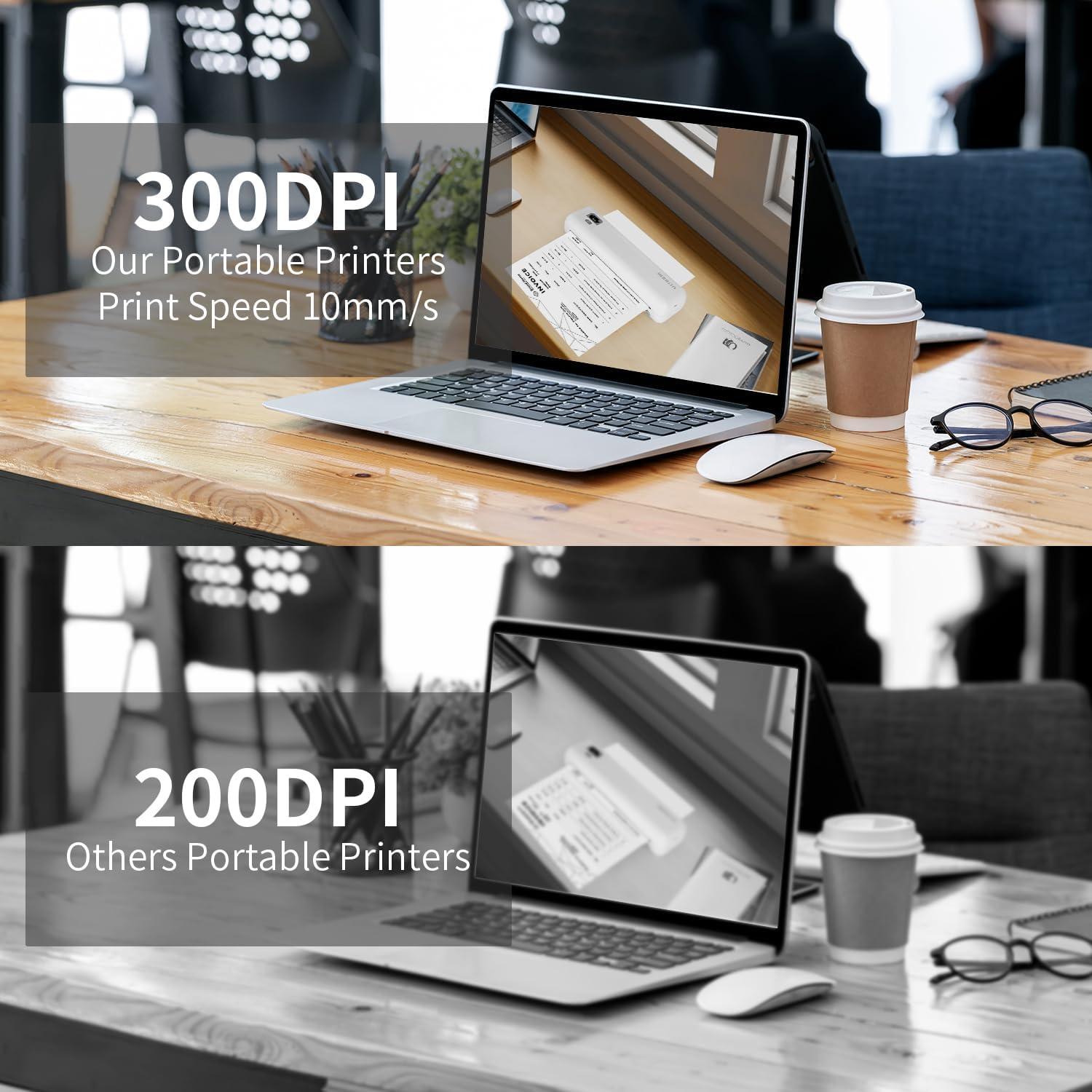 Impresora Portátil Rongta F82 Inalámbrica 300DPI Bluetooth WiFi