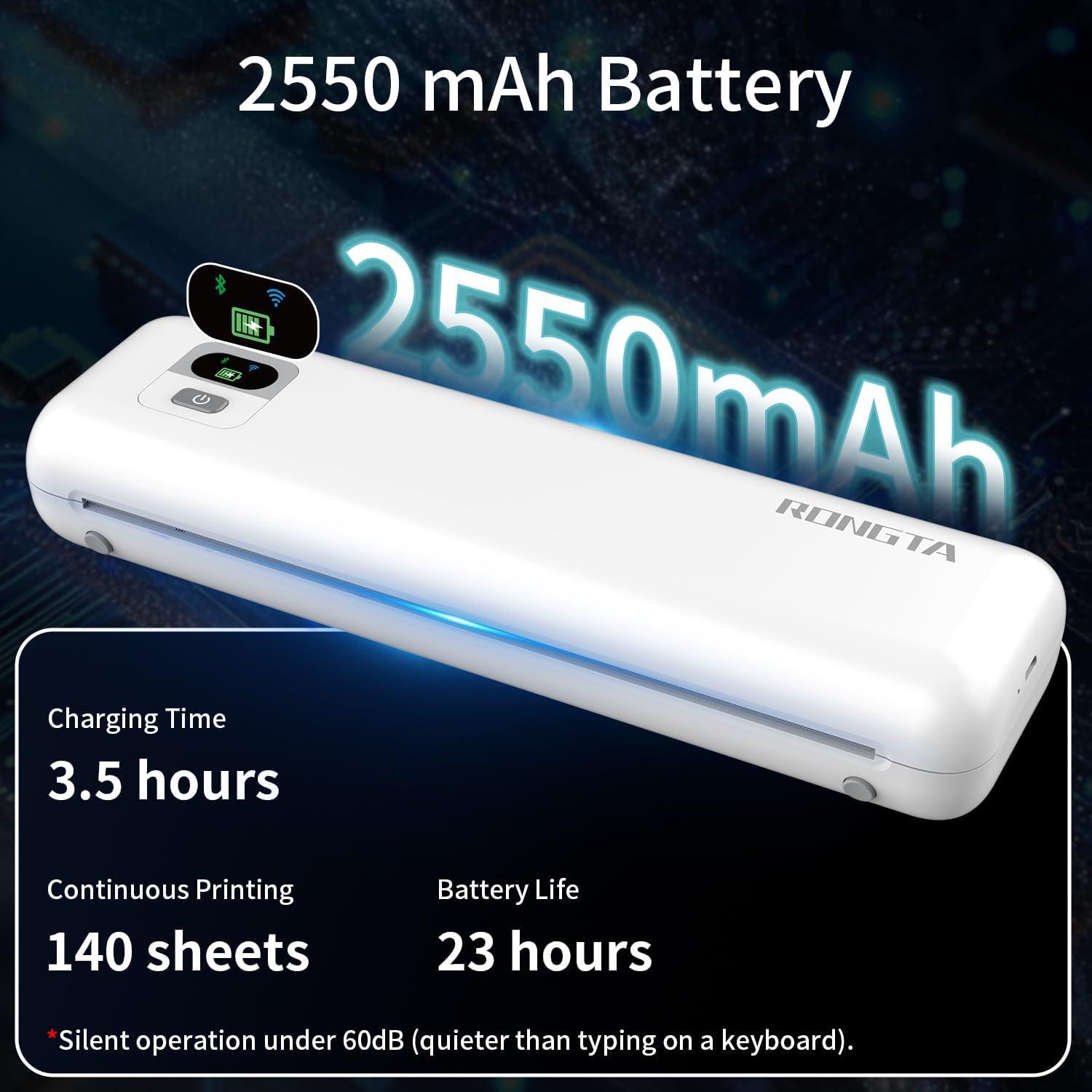 Impresora Portátil Rongta F82 Inalámbrica 300DPI Bluetooth WiFi