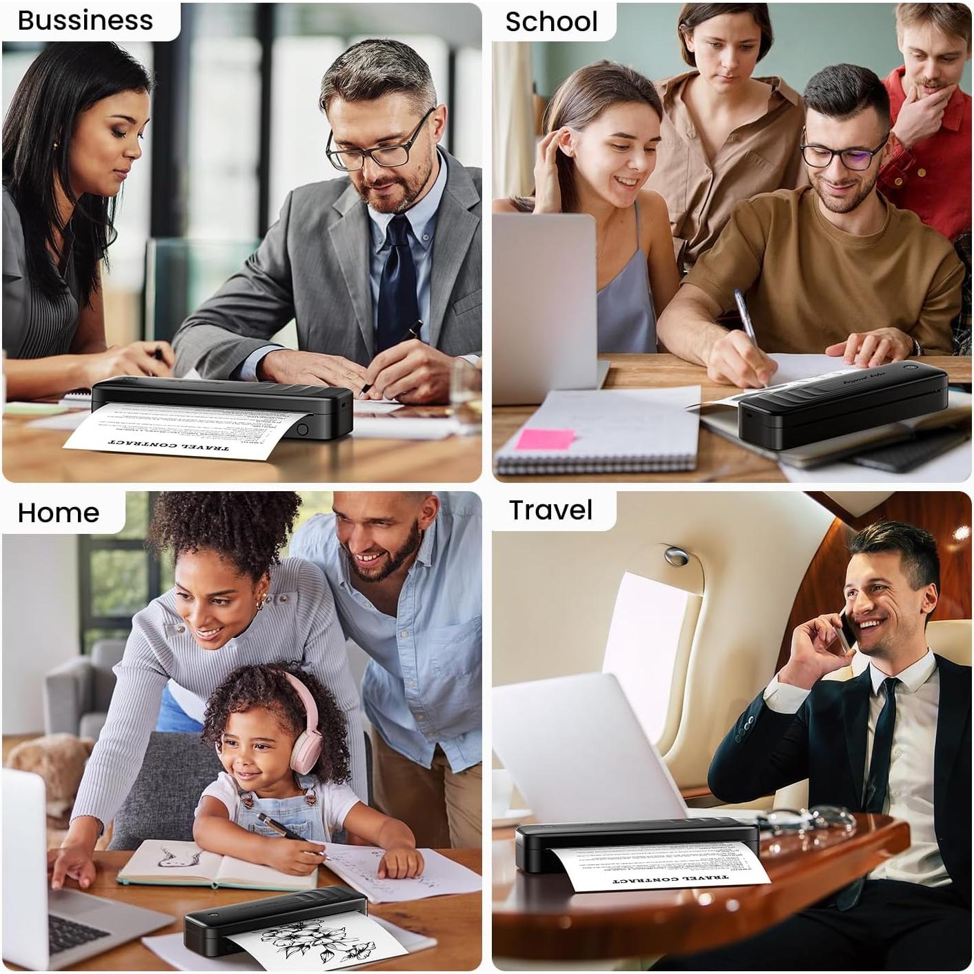 Impresora Térmica Portátil TATTMUSE A281M Bluetooth 21.6x27.9cm