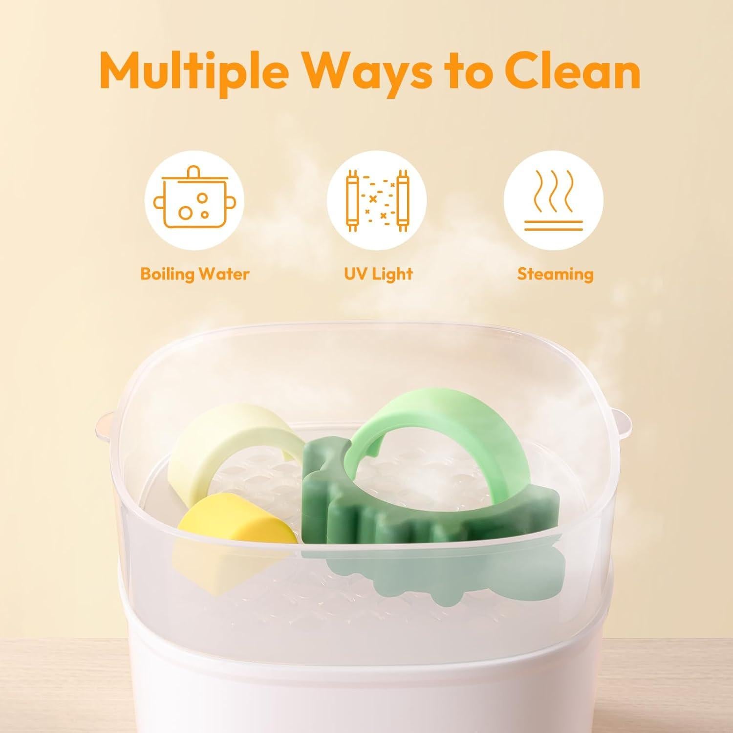 Juguete apilable de silicona NCVI dinosaurio verde 12+ meses