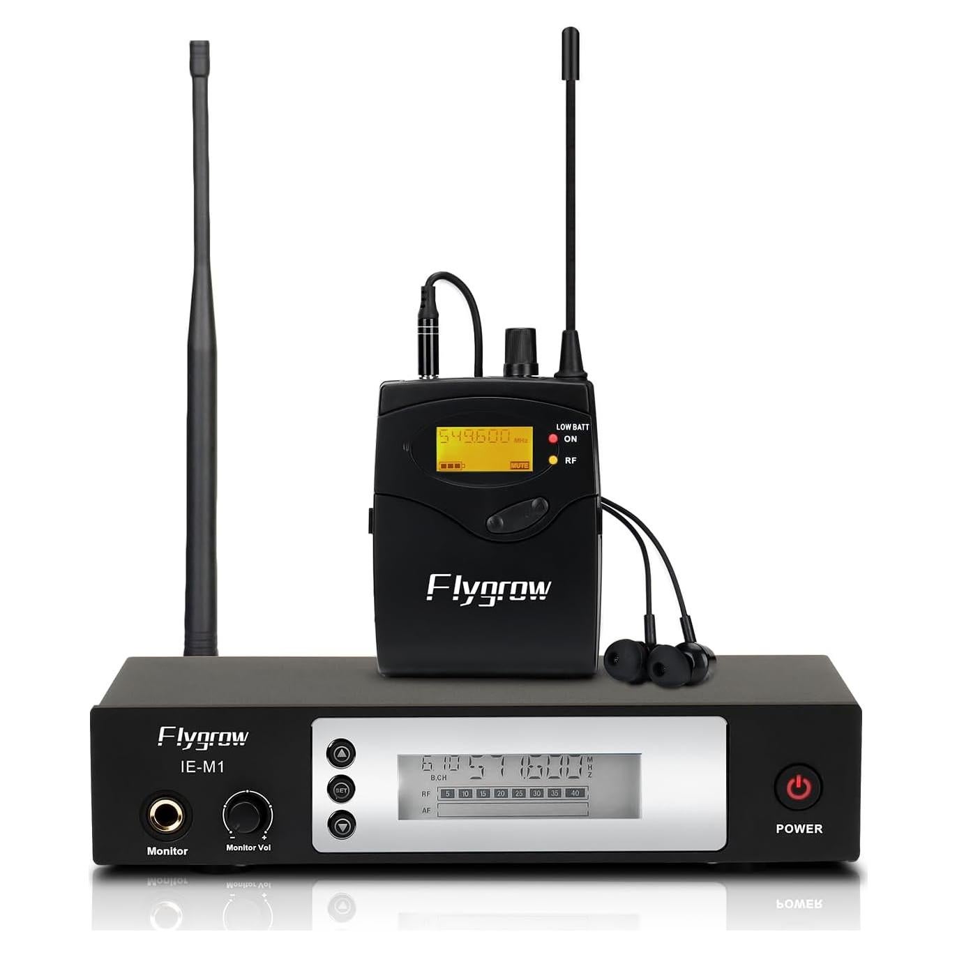 Sistema de Monitoreo In-Ear Inalámbrico Flygrow IE-M1 50m