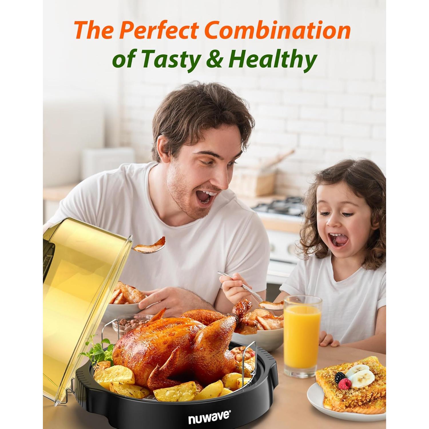 Horno Freidora de Aire Nuwave Pro Plus 2 4.54kg 1500W Negro