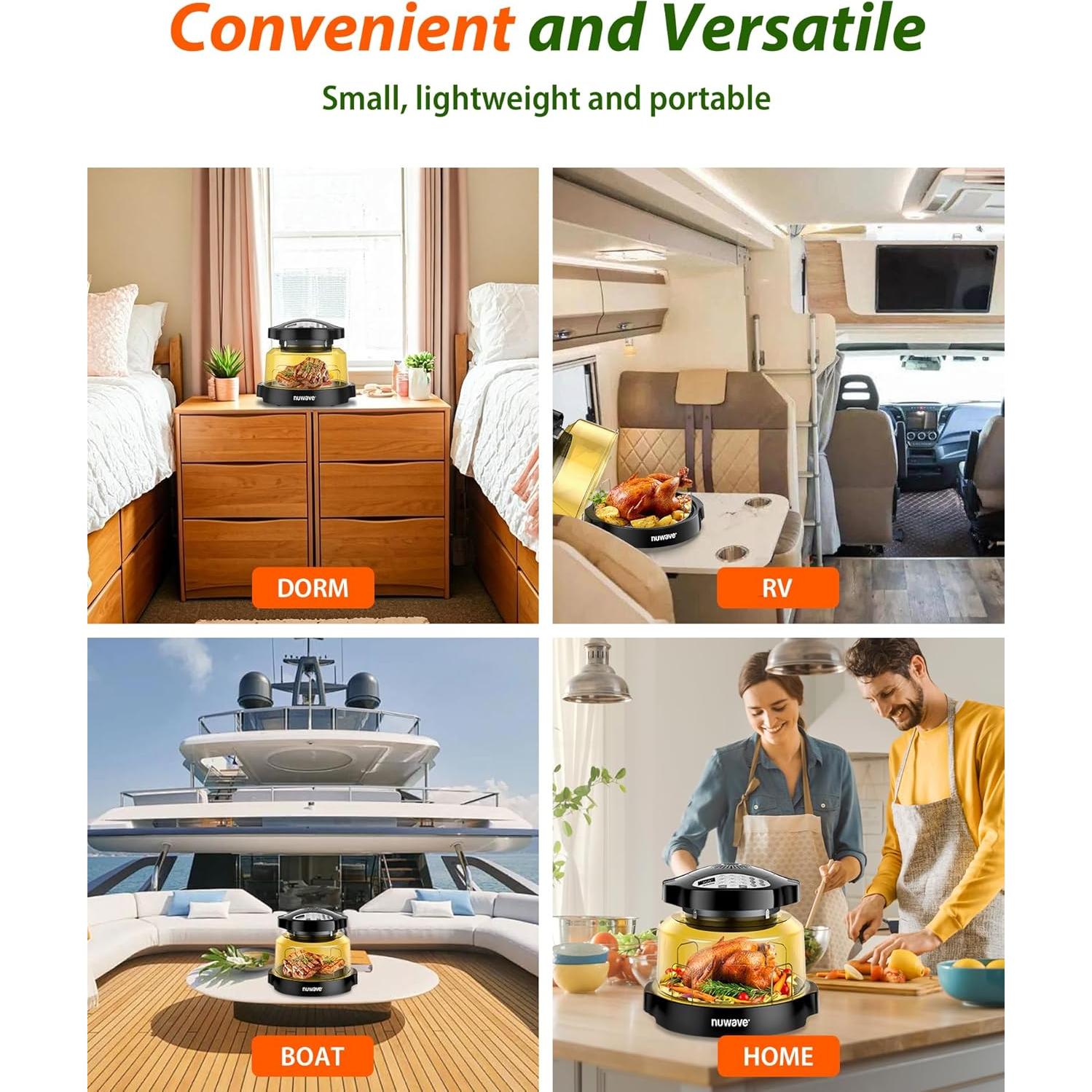 Horno Freidora de Aire Nuwave Pro Plus 2 4.54kg 1500W Negro