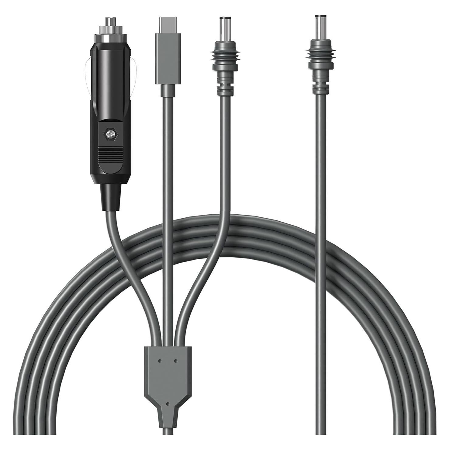 Cable Mini Starlink 3 en 1 Hugener 3M USB C y DC Impermeable