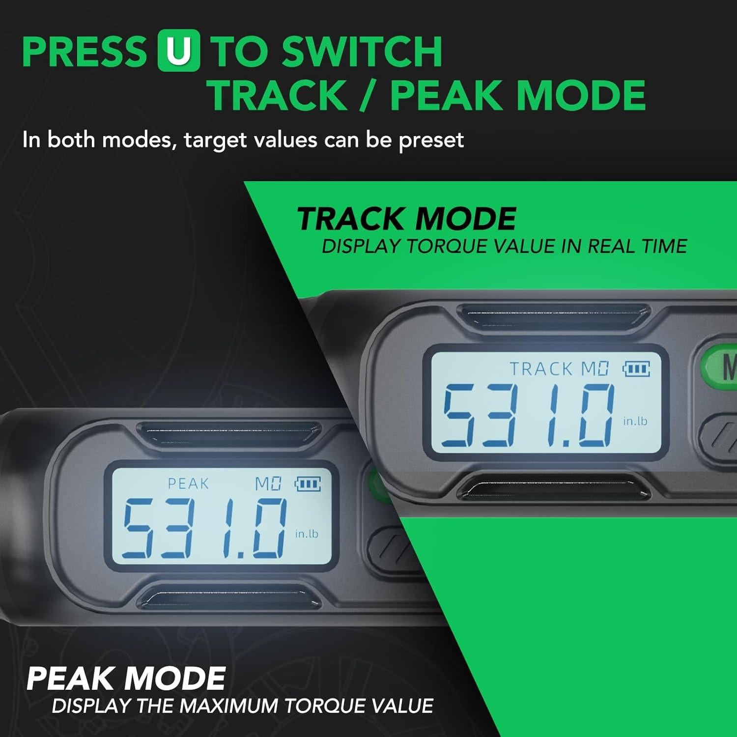 Llave de Torque Digital 3/8 LLAVETOR 2.98-59.96 Nm Precisa