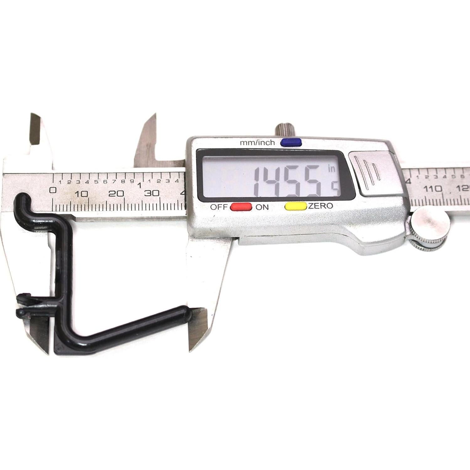 Ganchos de Tablero de Clavos Estilo L Negro JSP 25 Unidades