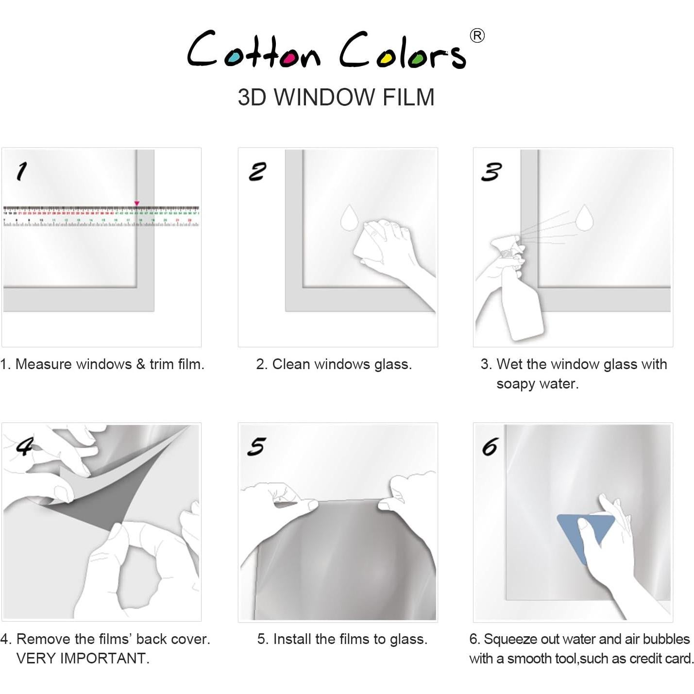 Película de Privacidad para Ventanas CottonColors 89x398 cm