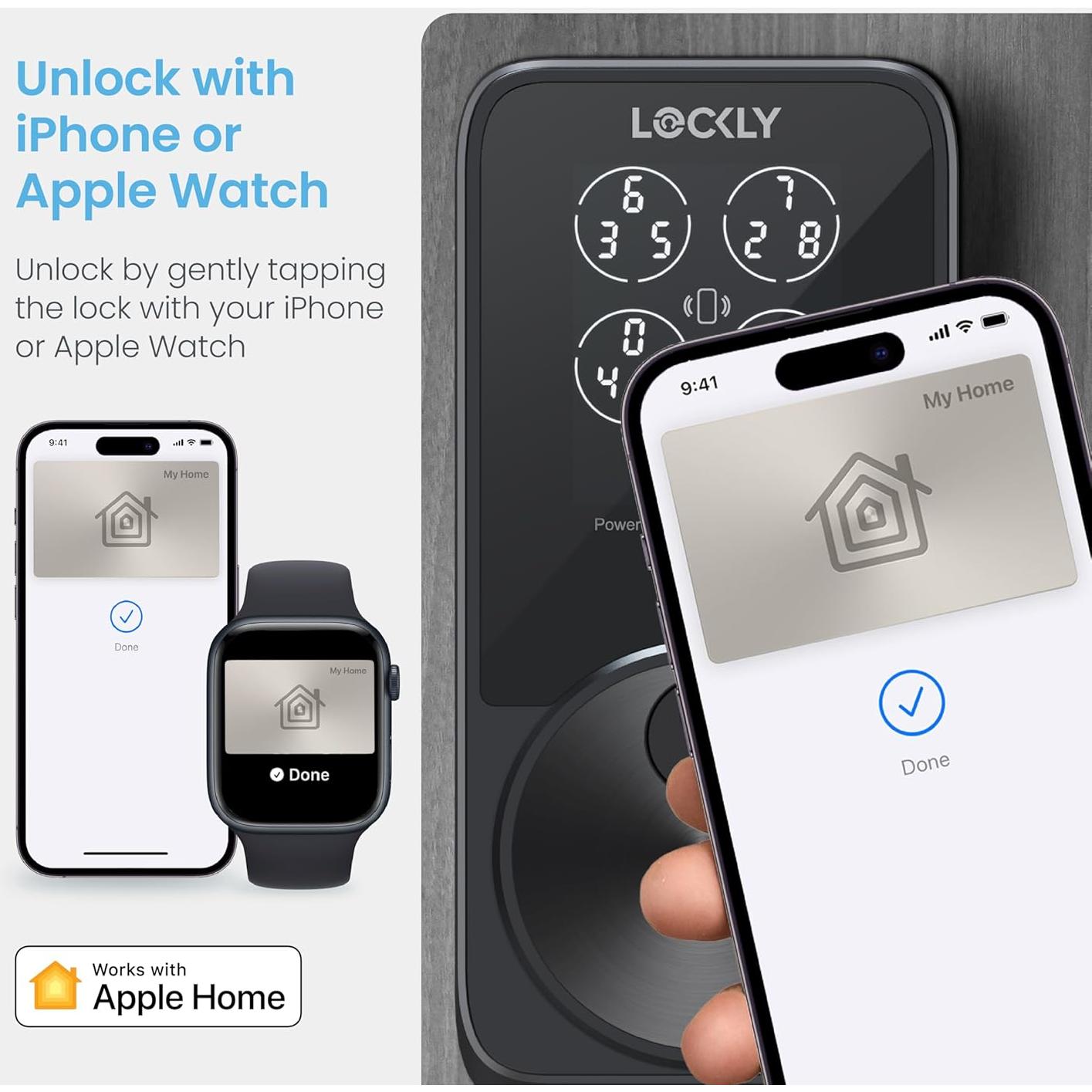 Cerradura Inteligente Lockly PIN Genie Pro Zeno - Wi-Fi, Control Remoto