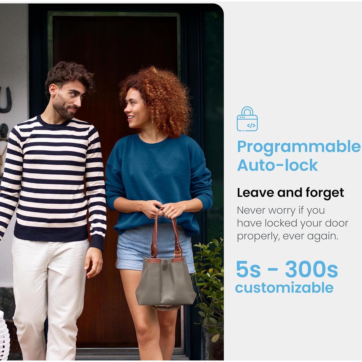 Cerradura Inteligente Lockly PIN Genie Pro Zeno - Wi-Fi, Control Remoto