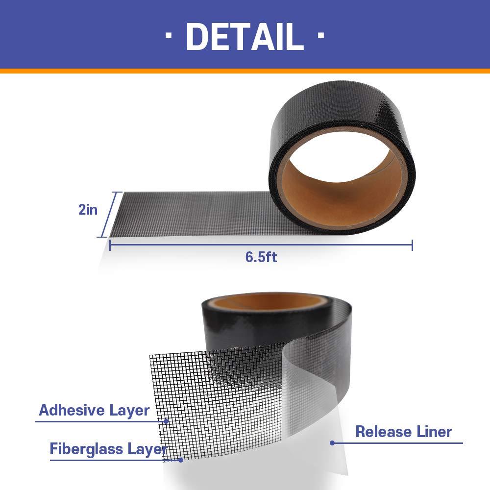 Cinta de Reparación de Pantallas HA SHI 5.08 cm x 1.98 m Negra