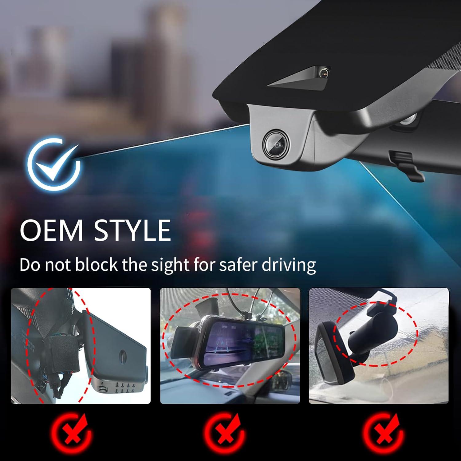 Cámara Dash 4K Mangoal para Toyota Sienna 2021-2025, WiFi