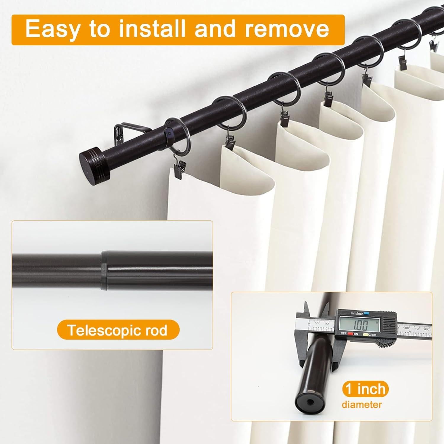 Barra de Cortina Ajustable WORLD RODS 45-114 cm Bronce Antiguo