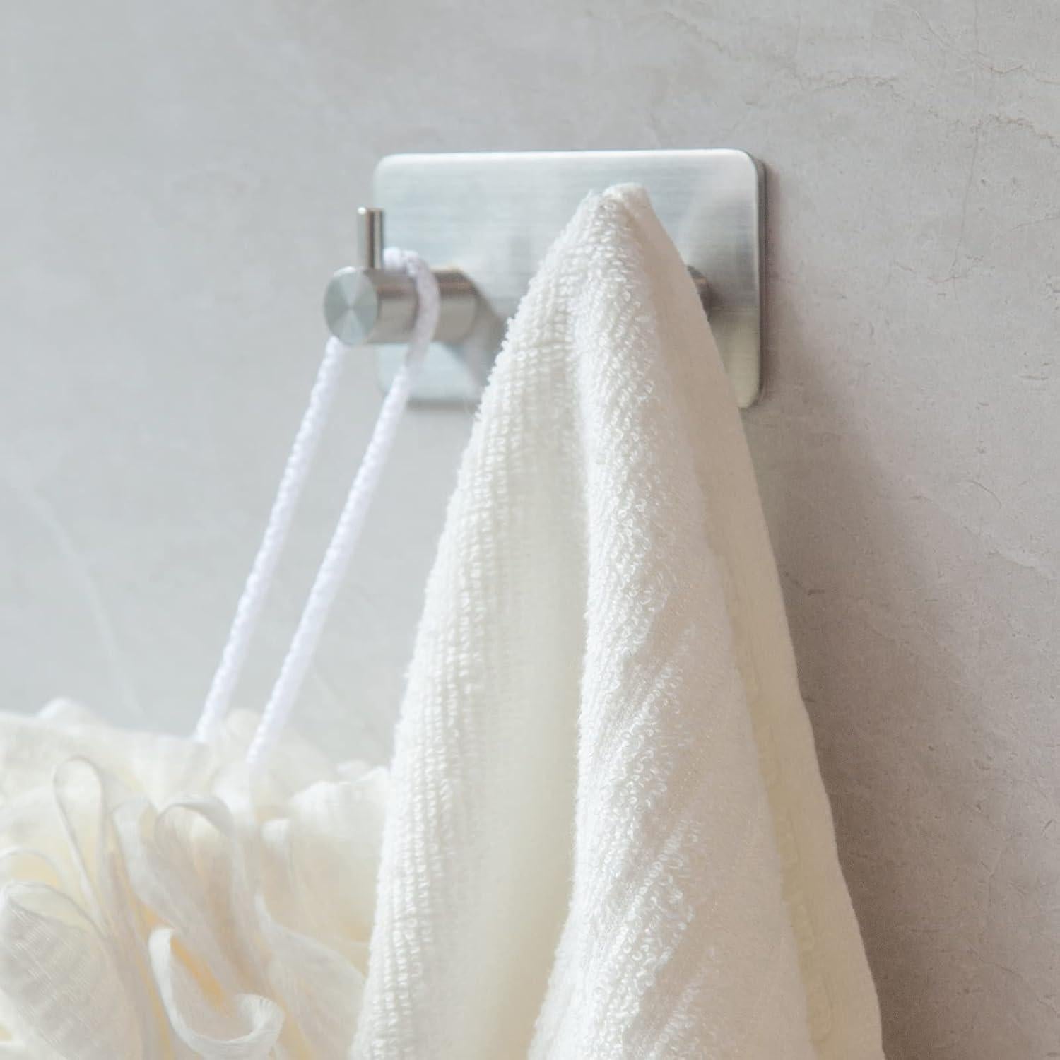 Ganchos Adhesivos de Acero Inoxidable YENZEEN 2 Unidades