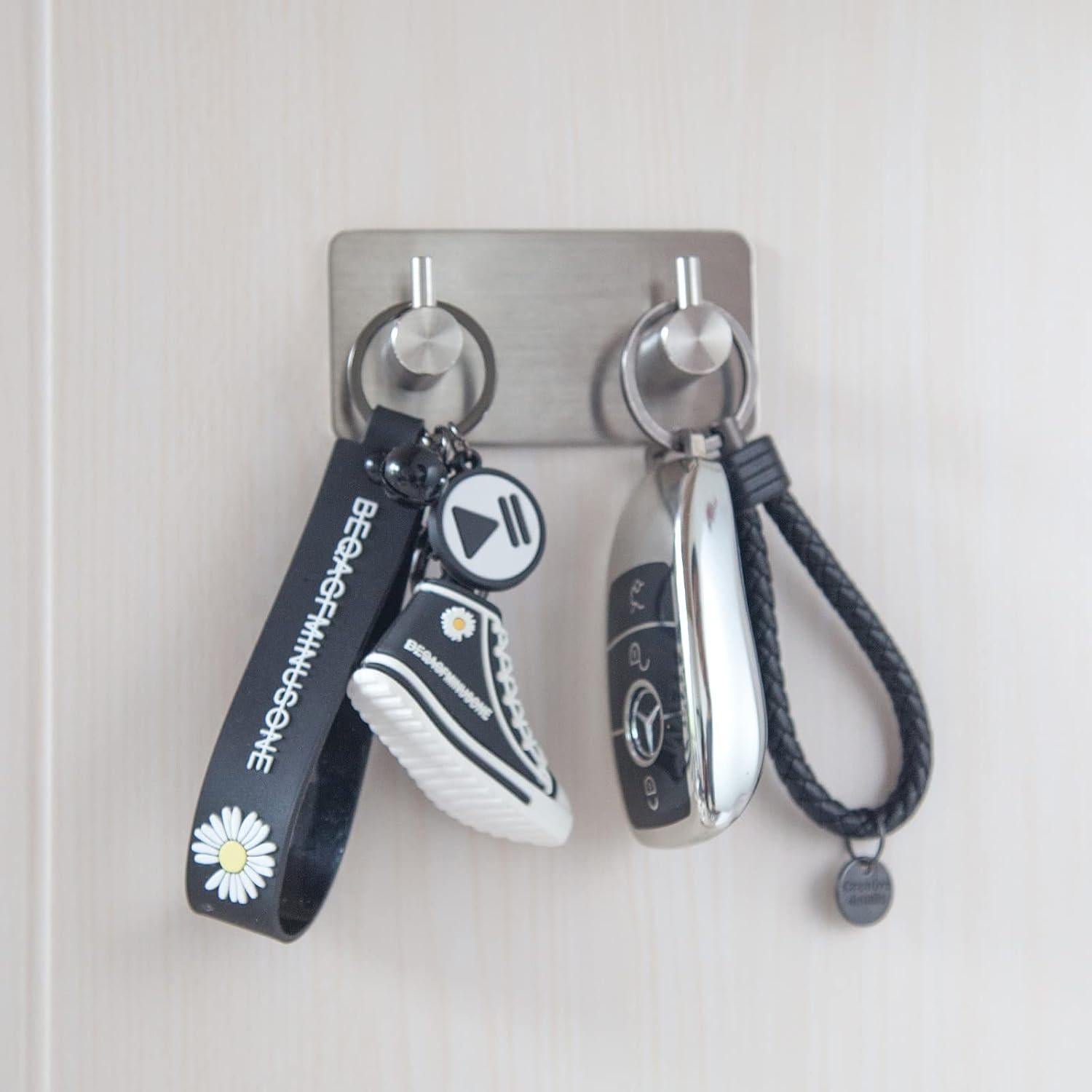 Ganchos Adhesivos de Acero Inoxidable YENZEEN 2 Unidades