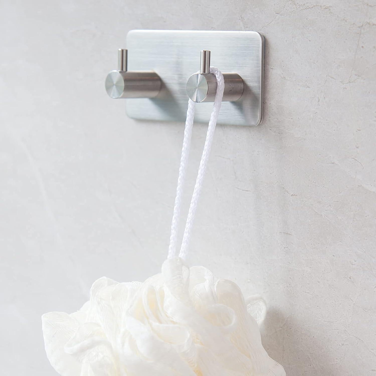 Ganchos Adhesivos de Acero Inoxidable YENZEEN 2 Unidades