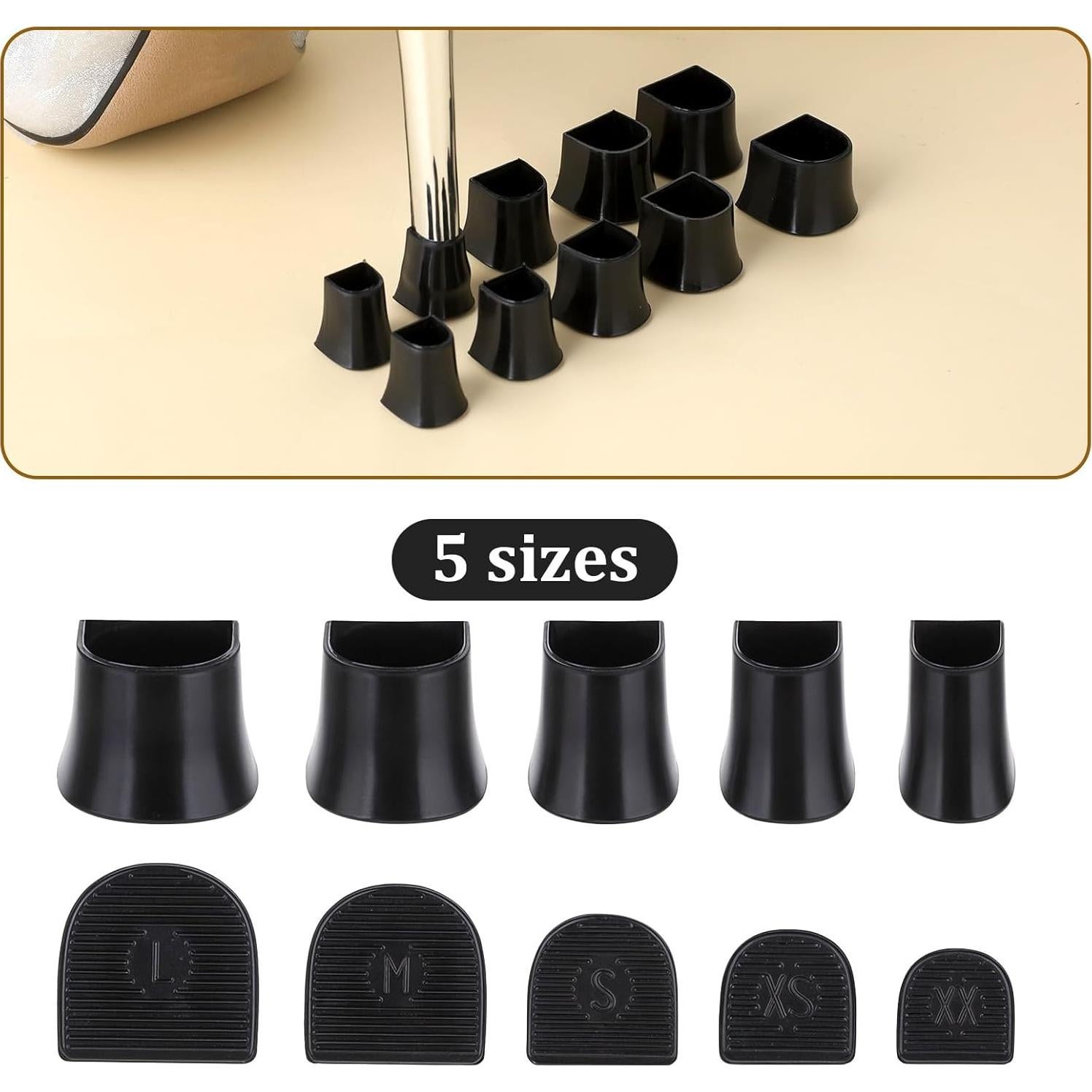 10 Pares de Protectores de Tacón Alto Josojoou - Antideslizantes