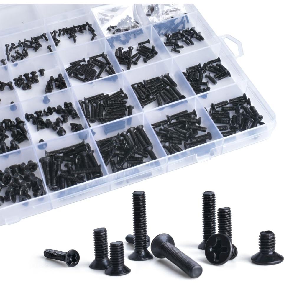 Kit de Tornillos de Reemplazo YOUFEN 520 Pcs para Laptop
