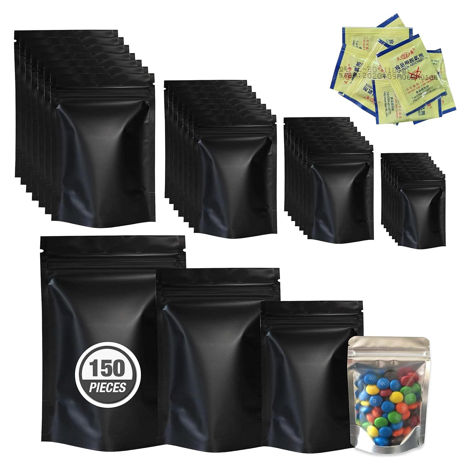 Bolsas Mylar Reutilizables AAS 150 Piezas 19L a Prueba de Olor