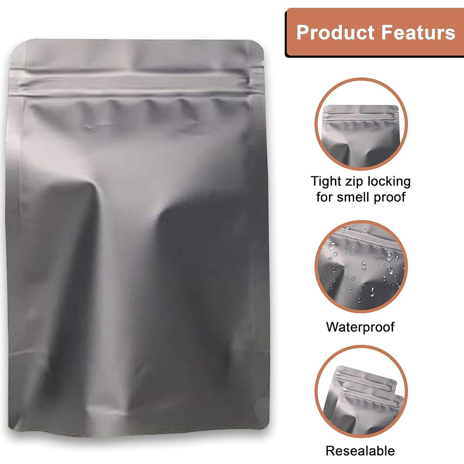 Bolsas Mylar Reutilizables AAS 150 Piezas 19L a Prueba de Olor